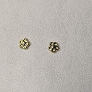 Aara Gold-Plated Floral Stud Earrings