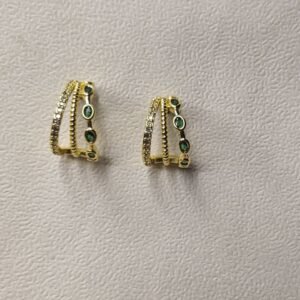  Emerald Radiance Hoops