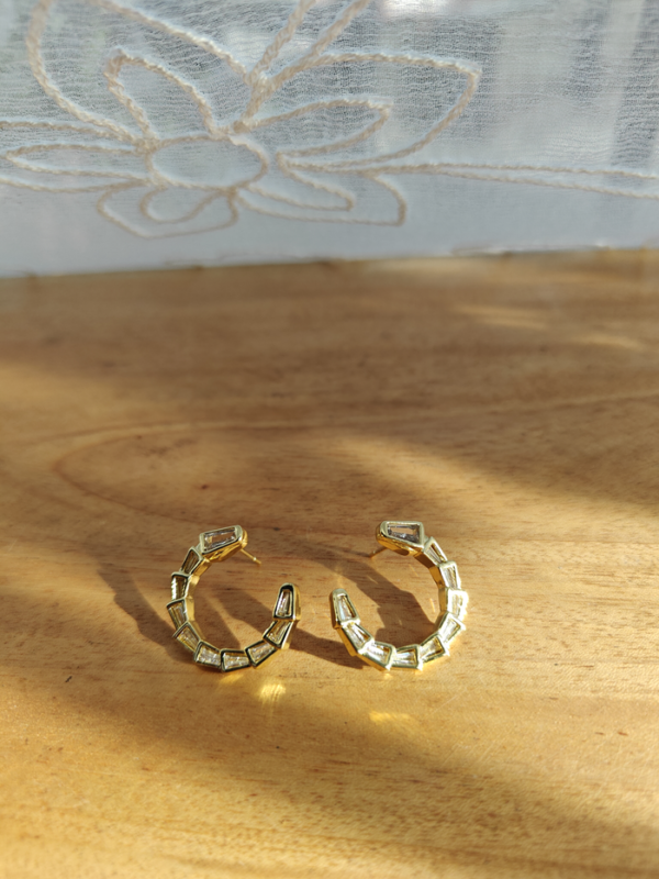CURVE STONE EARING - Image 2