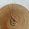 SMALL LEAF DROP NECKLACE
