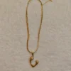 HALF HEART NECKLACE