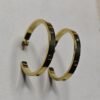 Gilded Arc Hoops – Bold Gold Plated Earrings