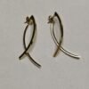 Elliptica Drop Earrings – Sleek Sculptural Gold Curves