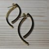 Elliptica Drop Earrings – Sleek Sculptural Gold Curves