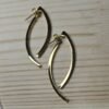 Elliptica Drop Earrings – Sleek Sculptural Gold Curves
