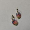 Tropica Leaf Drops – Multicolor Enamel Earrings
