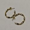 Aurora Wave Hoops – Sculptural Textured Gold Earrings