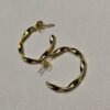 Aurora Wave Hoops – Sculptural Textured Gold Earrings