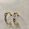 Aurora Gold-Plated Sculptural Hoop Earrings