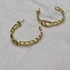 Aurora Gold-Plated Sculptural Hoop Earrings