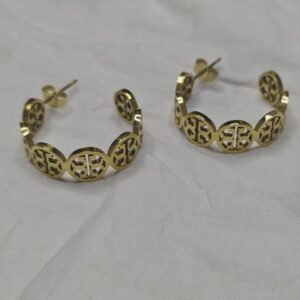 Aara Gold-Plated Floral Stud Earrings