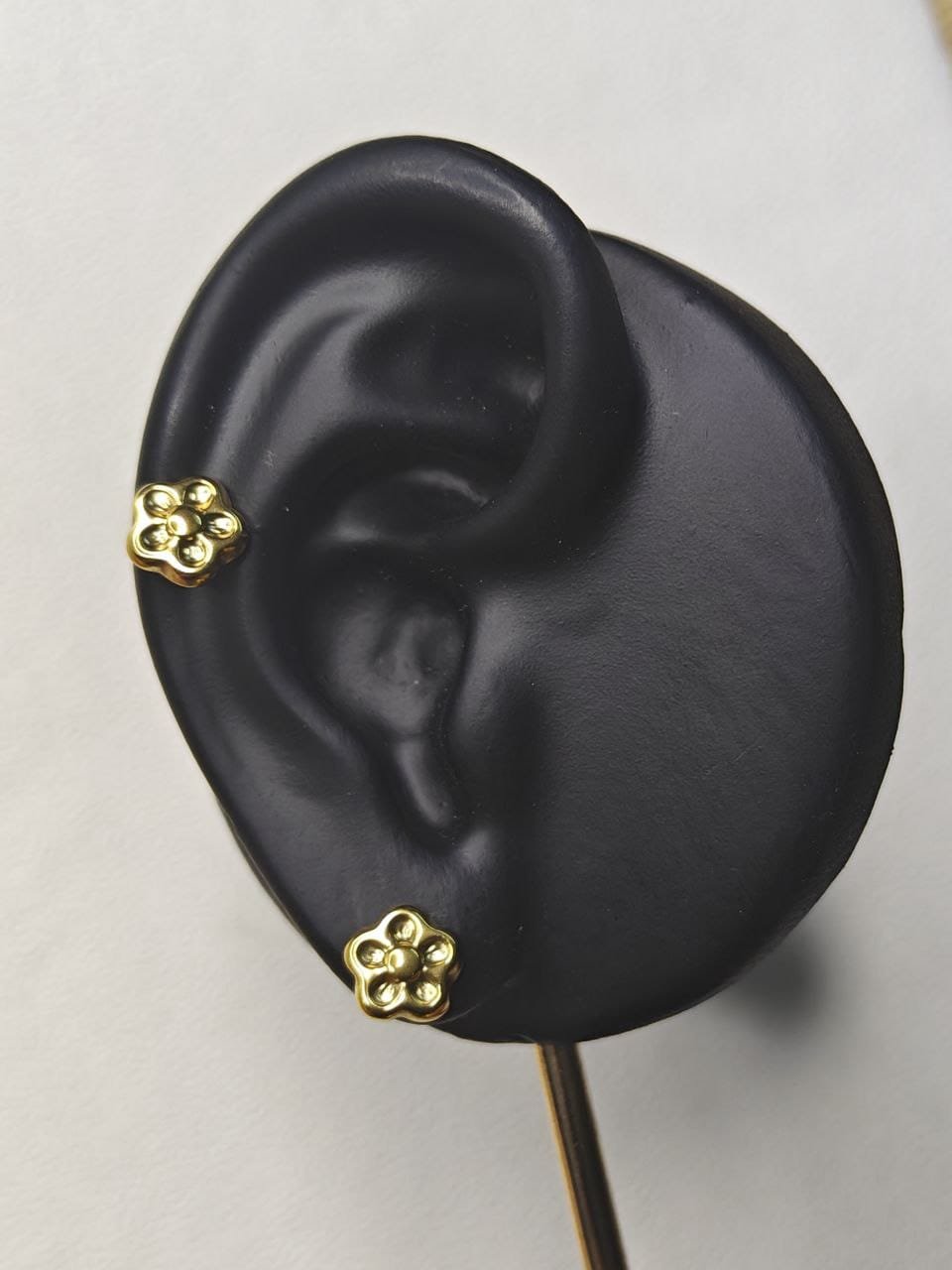 Aara Gold-Plated Floral Stud Earrings
