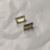Ziva Emerald Green Bar Stud Earrings