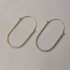 Ira Gold-Plated Twisted Oval Hoop Earrings