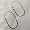 Ira Gold-Plated Twisted Oval Hoop Earrings