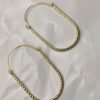 Ira Gold-Plated Twisted Oval Hoop Earrings