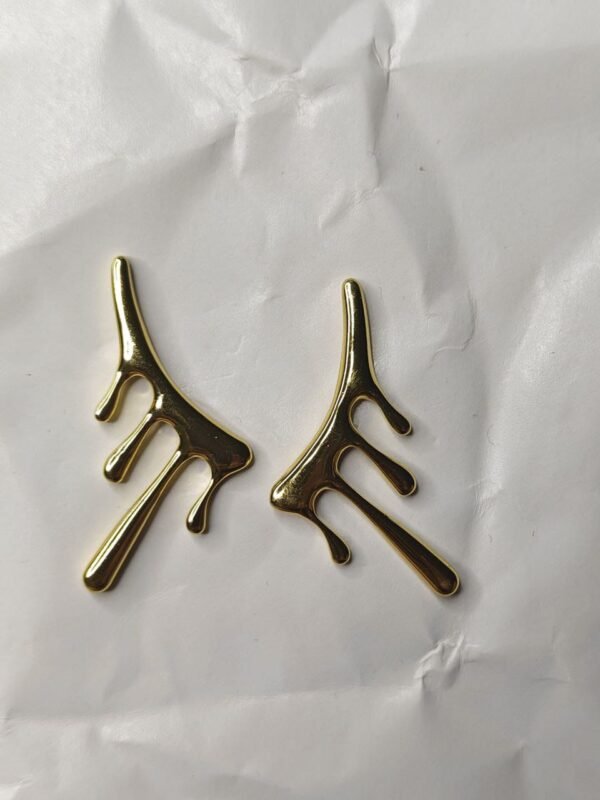WhatsApp Image 2025-07-07 at 18.40.15_dc688050 Zara Gold Abstract Drip Statement Earrings
