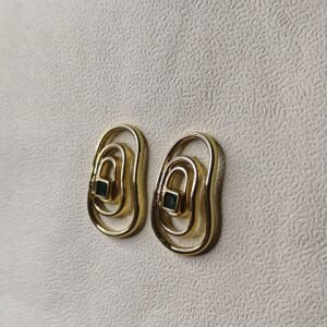 Aara Gold-Plated Floral Stud Earrings