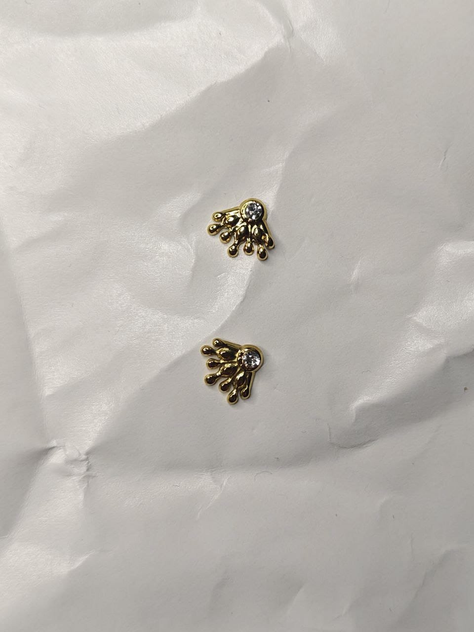 Zara Crystal Fan Stud Earrings