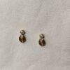 Zara Pearl Cowrie Stud Earrings