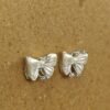Pearl Bow Stud Earrings