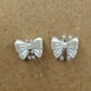 Pearl Bow Stud Earrings