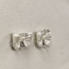 Pearl Bow Stud Earrings