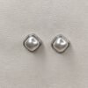 Classic Pearl Cushion Stud Earrings