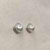 Classic Pearl Cushion Stud Earrings
