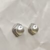 Classic Pearl Cushion Stud Earrings