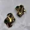 Verde Sculptural Statement Earrings