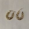 Braided Textured Hoop Earrings