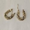 Braided Textured Hoop Earrings