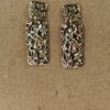 Textured Multicolor Rectangular Dangle Earrings