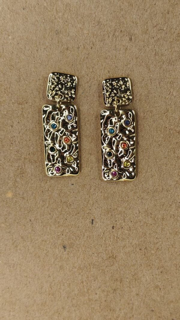 WhatsApp Image 2025-07-08 at 13.40.27 (1) Textured Multicolor Rectangular Dangle Earrings