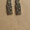 Textured Multicolor Rectangular Dangle Earrings