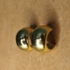 Chunky Gold Dome Hoop Earrings