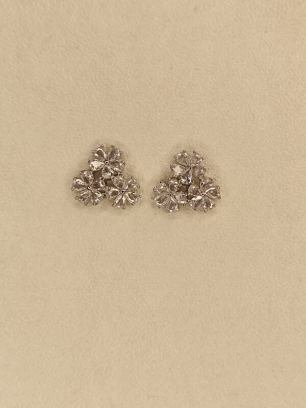 WhatsApp Image 2025-07-08 at 19.11.06 (1) Floral Cluster Diamond-Cut Studs