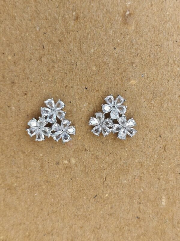 WhatsApp Image 2025-07-08 at 19.11.07 Floral Cluster Diamond-Cut Studs