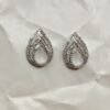 Elegant Cascade Diamond-Cut Studs