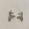 Leaf Pearl Stud Earrings