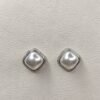 Classic Pearl Cushion Stud Earrings