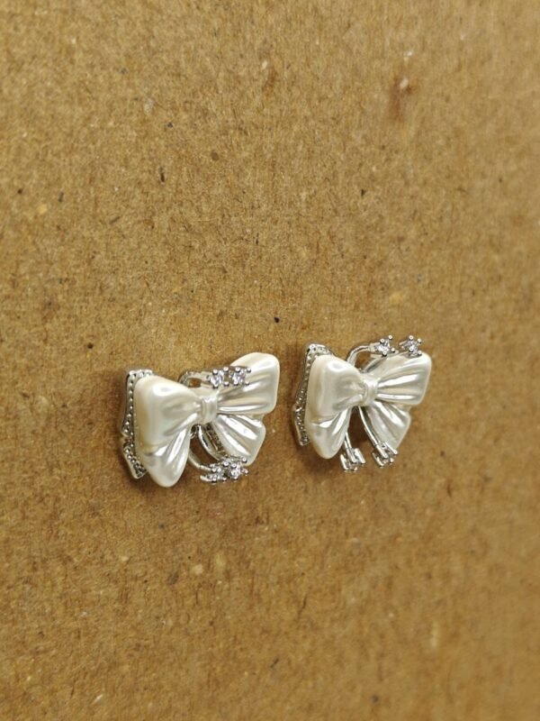 WhatsApp Image 2025-07-08 at 19.15.54 (2) Pearl Bow Stud Earrings