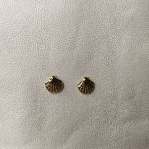 Textured Double Heart Drop Earrings