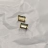 Ziva Emerald Green Bar Stud Earrings