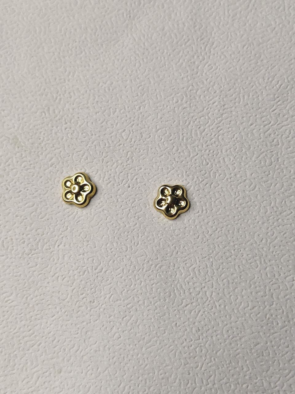 Aara Gold-Plated Floral Stud Earrings
