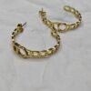 Aurora Gold-Plated Sculptural Hoop Earrings