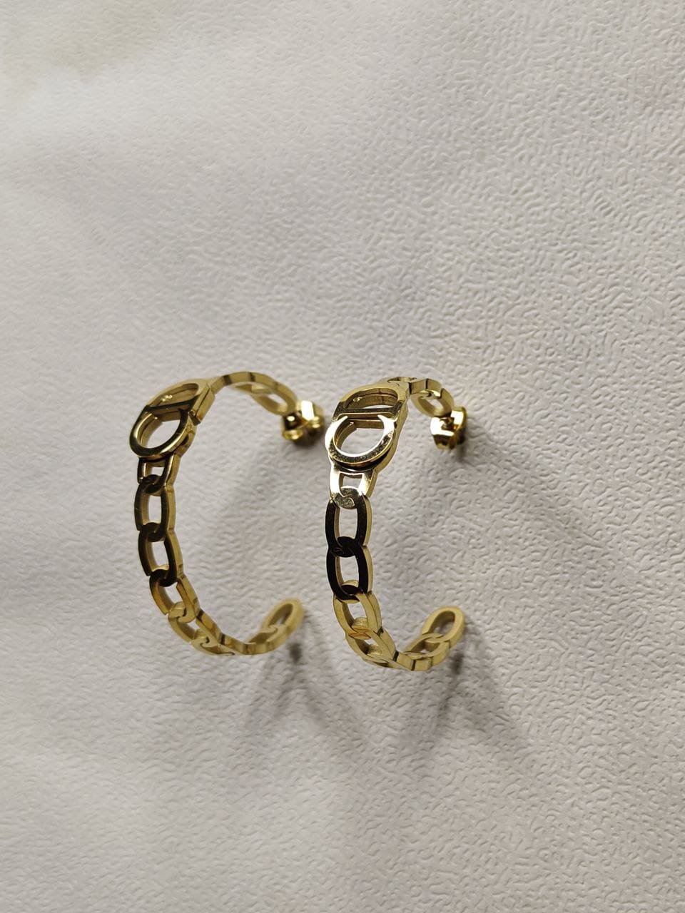 Aurora Gold-Plated Sculptural Hoop Earrings
