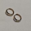 Luxe Baguette Huggies–tone Studded Earrings