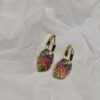 Tropica Leaf Drops – Multicolor Enamel Earrings